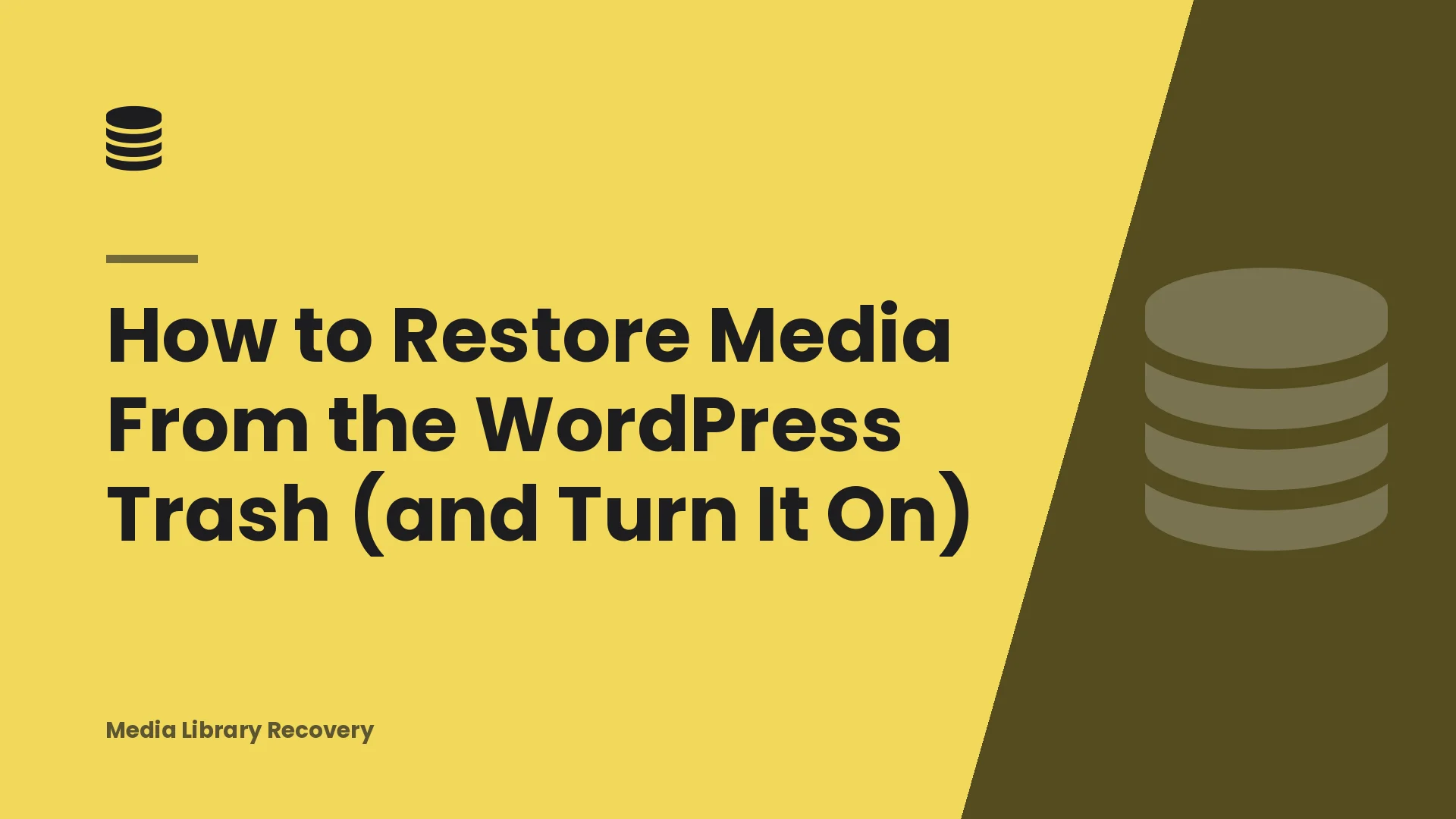 How to Restore Media From the WordPress Trash (and Turn It On)
