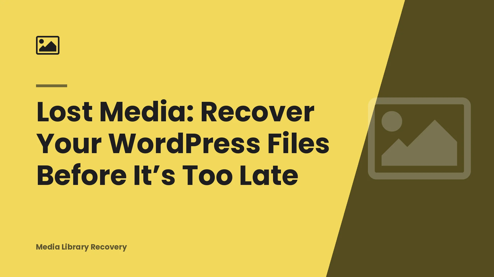 Lost Media: Recover Your WordPress Files Before It’s Too Late