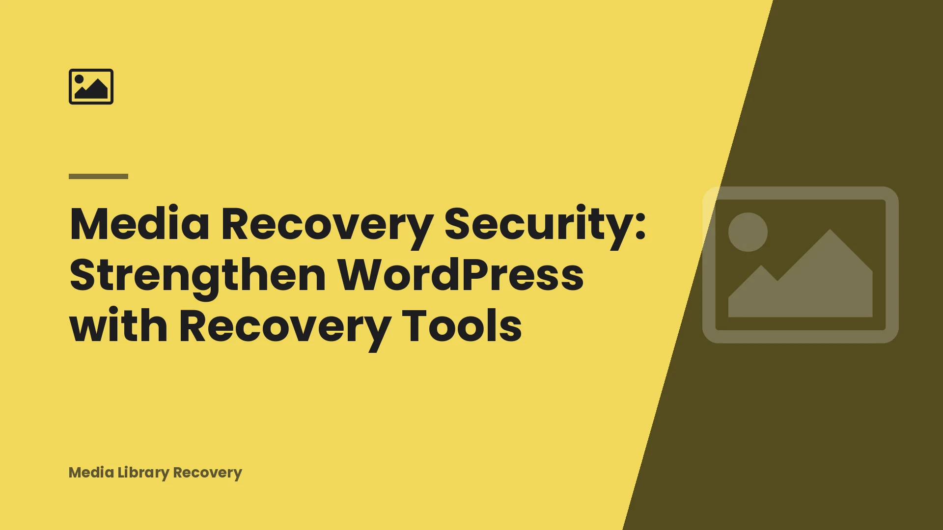 Media Recovery Security: Strengthen WordPress with Recovery Tools