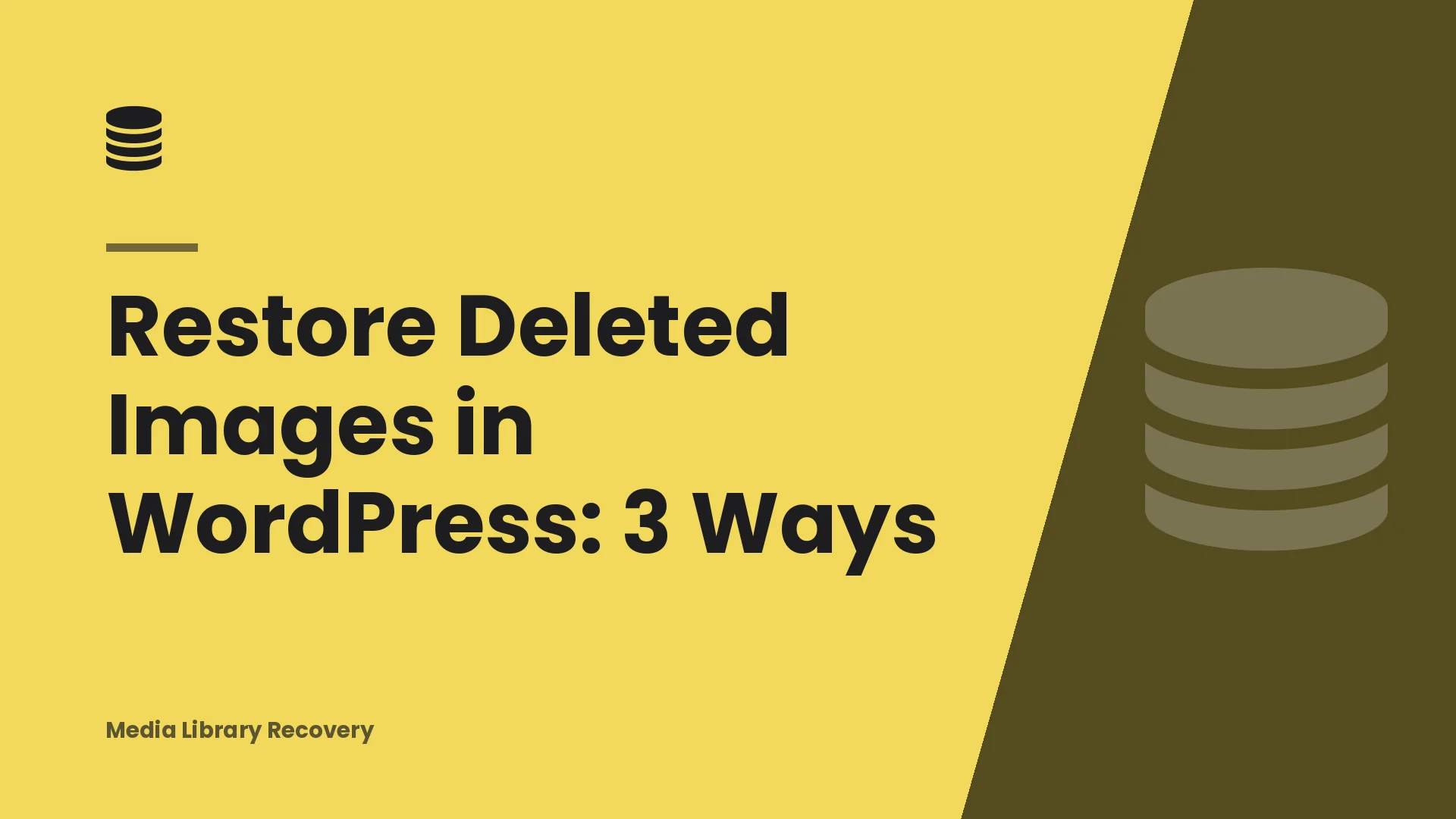 Restore Deleted Images in WordPress: 3 Ways