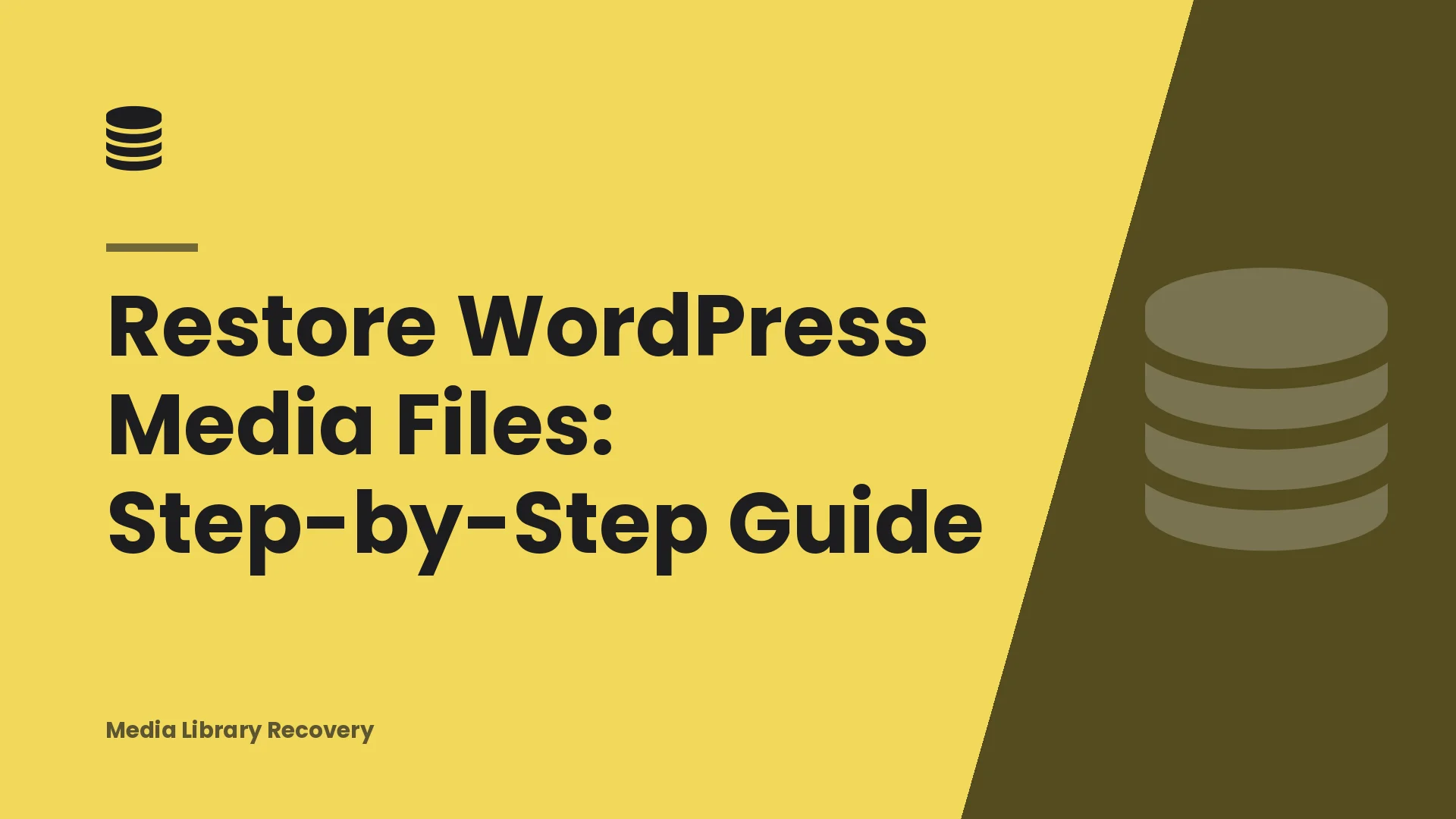 Restore WordPress Media Files: Step-by-Step Guide
