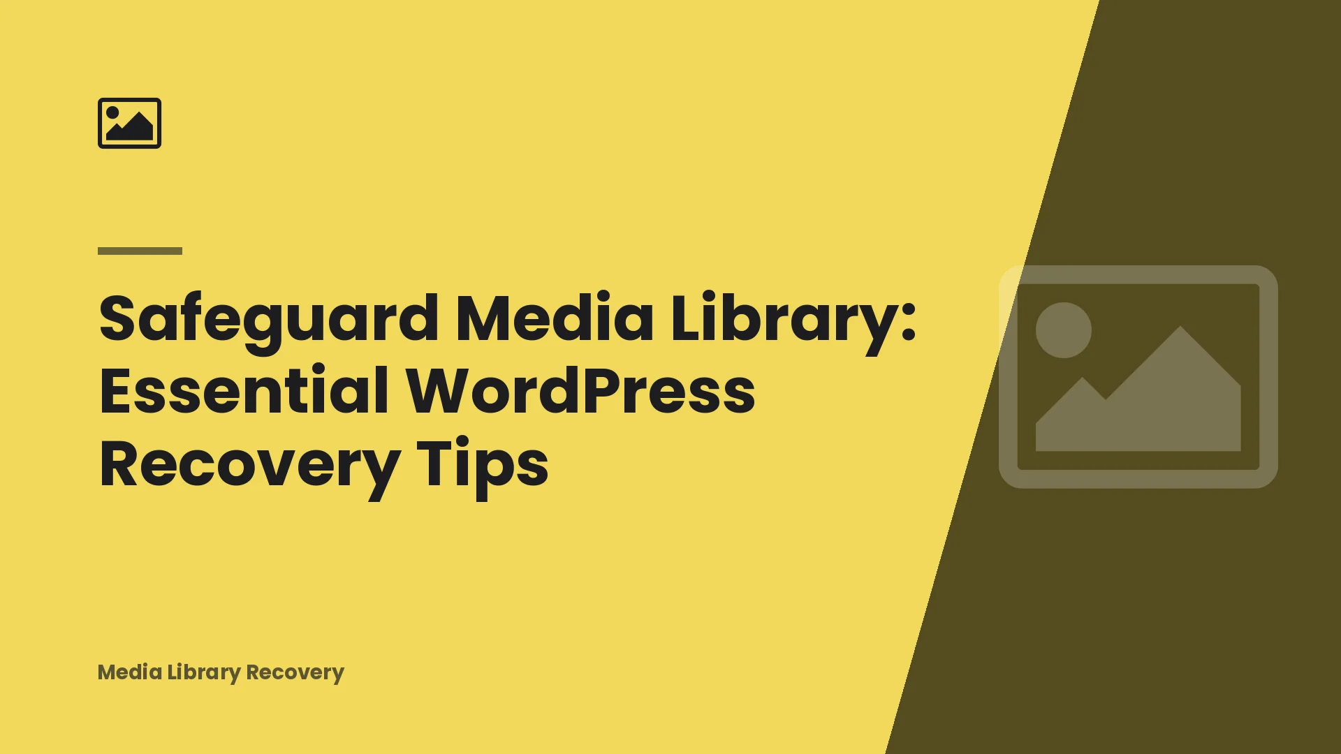 Safeguard Media Library: Essential WordPress Recovery Tips