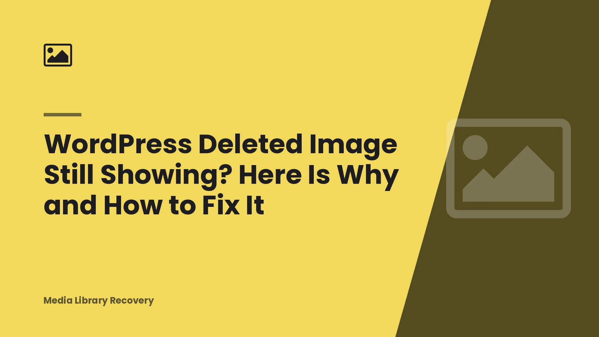 WordPress Deleted Image Still Showing? Here Is Why and How to Fix It