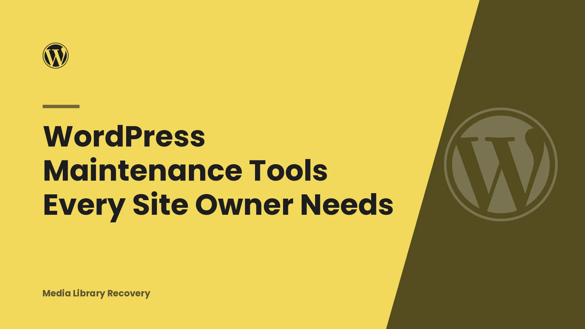 WordPress Maintenance Tools Every Site Owner Needs